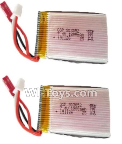 HuaJun HJ823 Parts-32 Official 7.4V 1200MAH Battery(2pcs),HuaJun Toys HJ823 RC Quadcopter Drone Spare Parts,HJ Toys HJ823 Accessoriess Replacement