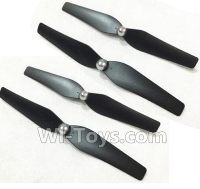 HuaJun W606-3 Parts-04 Propellers,Main rotor blades(4pcs),HuaJun Toys W606-3 RC Quadcopter Drone Spare Parts,HJ Toys W606-3 Accessoriess Replacement