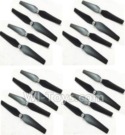 HuaJun W606-3 Parts-05 Propellers,Main rotor blades(16pcs),HuaJun Toys W606-3 RC Quadcopter Drone Spare Parts,HJ Toys W606-3 Accessoriess Replacement