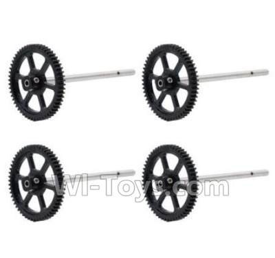 HuaJun W606-3 Parts-09 Main gear with hollow pipe(4pcs),HuaJun Toys W606-3 RC Quadcopter Drone Spare Parts,HJ Toys W606-3 Accessoriess Replacement