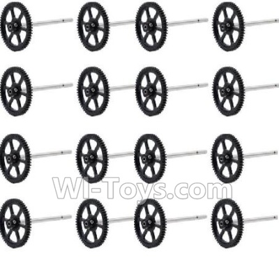HuaJun W606-3 Parts-10 Main gear with hollow pipe(16pcs),HuaJun Toys W606-3 RC Quadcopter Drone Spare Parts,HJ Toys W606-3 Accessoriess Replacement