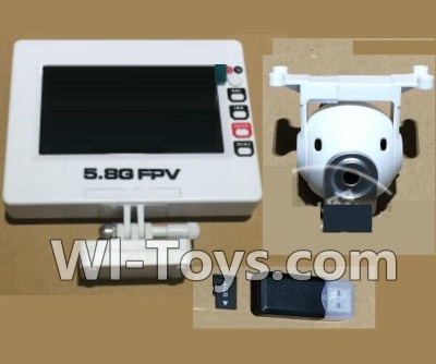 HuaJun Toys W606-5 Parts-41 5.8G Image Transmission Display & HD Camera unit with USB Reader,4GB Memory card,HuaJun Toys W606-5 RC Quadcopter Drone Spare Parts,HJ Toys W606-5 Accessoriess Replacement