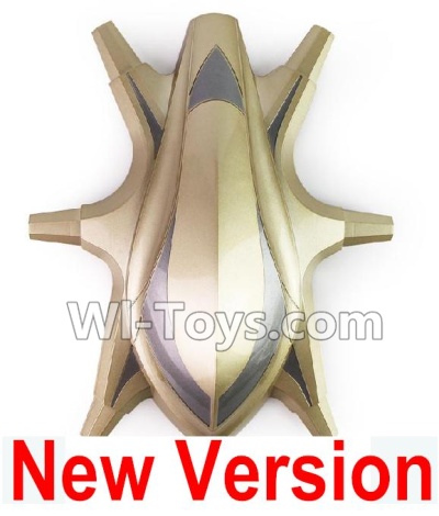 HuaJun Toys W609-7 W609-8 Parts-02-03 Upper shell cover-Golden,HuaJun Toys W609-7 W609-8 RC Hexadcopter Drone Spare Parts,HJ Toys W609-7 W609-8 Accessoriess Replacement