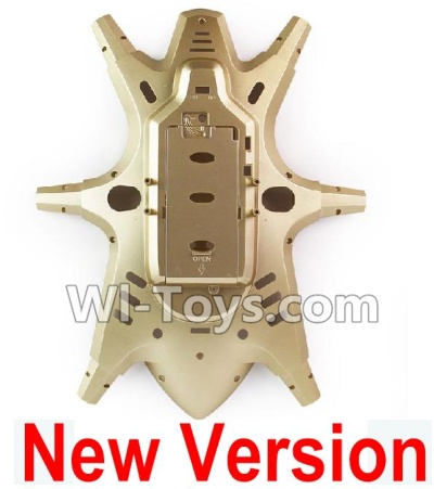 HuaJun Toys W609-7 W609-8 Parts-03-03 Bottom shell cover-Golden,HuaJun Toys W609-7 W609-8 RC Hexadcopter Drone Spare Parts,HJ Toys W609-7 W609-8 Accessoriess Replacement