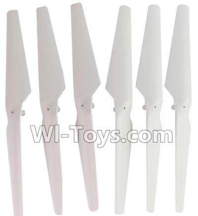 HuaJun Toys W609-7 W609-8 Parts-04-01 Main rotor blades(6pcs)-White,HuaJun Toys W609-7 W609-8 RC Hexadcopter Drone Spare Parts,HJ Toys W609-7 W609-8 Accessoriess Replacement