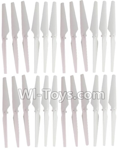HuaJun Toys W609-7 W609-8 Parts-04-02 Main rotor blades(24pcs)-White,HuaJun Toys W609-7 W609-8 RC Hexadcopter Drone Spare Parts,HJ Toys W609-7 W609-8 Accessoriess Replacement