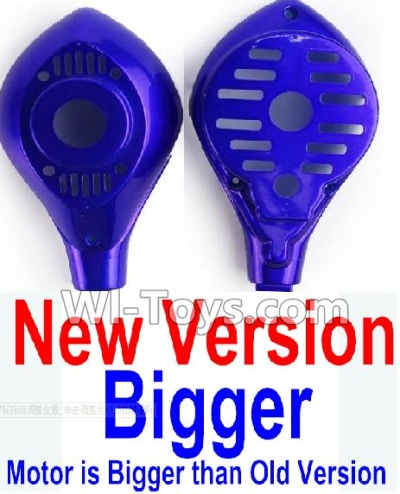 HuaJun Toys W609-7 W609-8 Parts-08-02 Upper and bottom motor cover-Blue(1 set),HuaJun Toys W609-7 W609-8 RC Hexadcopter Drone Spare Parts,HJ Toys W609-7 W609-8 Accessoriess Replacement
