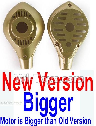 HuaJun Toys W609-7 W609-8 Parts-08-03 Upper and bottom motor cover-Golden(1 set),HuaJun Toys W609-7 W609-8 RC Hexadcopter Drone Spare Parts,HJ Toys W609-7 W609-8 Accessoriess Replacement