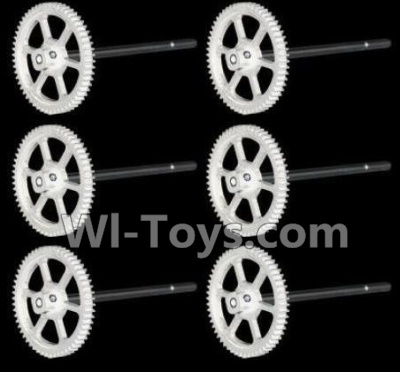 HuaJun Toys W609-7 W609-8 Parts-12-01 Main gear with hollow pipe(6pcs),HuaJun Toys W609-7 W609-8 RC Hexadcopter Drone Spare Parts,HJ Toys W609-7 W609-8 Accessoriess Replacement
