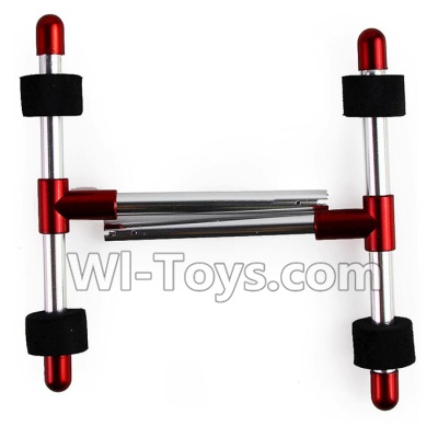 HuaJun Toys W609-7 W609-8 Parts-16-01 Landing skid,Landing gear,Tripod(2pcs)-Red,HuaJun Toys W609-7 W609-8 RC Hexadcopter Drone Spare Parts,HJ Toys W609-7 W609-8 Accessoriess Replacement