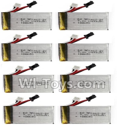 HuaJun Toys W609-7 W609-8 Parts-18-03 7.4V 1500MAH Battery(6pcs),HuaJun Toys W609-7 W609-8 RC Hexadcopter Drone Spare Parts,HJ Toys W609-7 W609-8 Accessoriess Replacement
