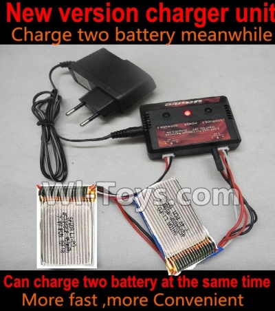 HuaJun Toys W609-7 W609-8 Parts-19-04 Upgrade charger and Balance charger-Can charge two battery at the same time(Not include the 2X battery),HuaJun Toys W609-7 W609-8 RC Hexadcopter Drone Spare Parts,HJ Toys W609-7 W609-8 Accessoriess Replacement