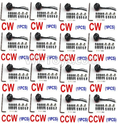 JJPRO P175 Spare Parts-14 clockwise rotating Brushless Motor(CW-8pcs) & counterclockwise Reversing-rotating Brushless Motor(CCW-8pcs),JJRC JJPRO P175 RC Quadcopter Drone Spare Parts Replacement Accessories