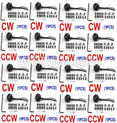 JJPRO P200 Spare Parts-14 clockwise rotating Brushless Motor(CW-8pcs) & counterclockwise Reversing-rotating Brushless Motor(CCW-8pcs),JJRC JJPRO P200 RC Quadcopter Drone Spare Parts Replacement Accessories