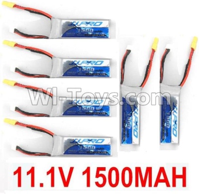 JJPRO P200 Spare Parts-15-08 11.1V 1500MAH Battery(6pcs),JJRC JJPRO P200 RC Quadcopter Drone Spare Parts Replacement Accessories