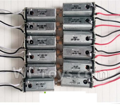 JJRC H16C Parts-36 Main motor with Red and Black wire(6pcs) & Main motor with White and Black wire(6pcs) For JJRC H16 H16 RC Quadcopter,Drone Spare parts