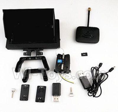 JJRC H16 Parts-40 5.8G image transmission Unit(Also can be used for the wltoys V666 V353 V262 V686 Drone,Include the Displane,Camera,Braket,Antena,Memory card,Reader,Charger) For JJRC H16 H16 RC Quadcopter,Drone Spare parts