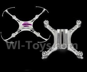 JJRC H8 Mini parts-02 Upper and Bottom shell cover-White For JJRC H8 MINI Drone,H8 Quadcopter