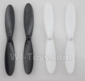 JJRC 1000 Parts-03 Main rotor blades(4pcs-2x Black & 2X White) For JJRC 1000 RC Quadcopter,RC Drone,JJ-1000 Sapre Parts