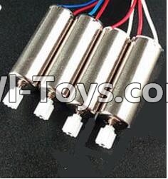 BoMing M39G Spare Parts-08-01 Reversing-rotating Motor with Red and White wire(2pcs) & Rotating Motor with red and Bluewire(2pcs),Bo Ming BoMing M39G RC Quadcopter Drone Spare Parts Replacement Accessories M39