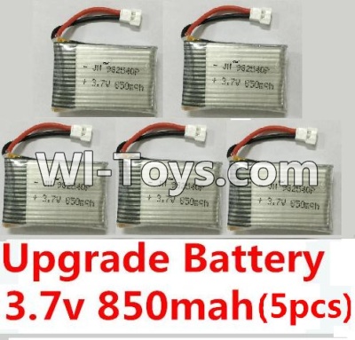 BoMing M39G Spare Parts-10-04 Upgrade 3.7v 850mah battery(5pcs)-42X25X9mm,Bo Ming BoMing M39G RC Quadcopter Drone Spare Parts Replacement Accessories M39
