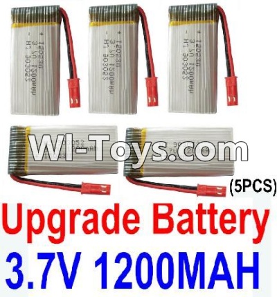 JJRC H11 H11C H11D Parts-34 Upgrade 3.7V 1200mAh Battery with JST Plug(5pcs) For JJRC H11 H11C H11D Quadcopter Spare parts,RC drone Parts,2.4G UFO Parts