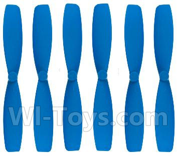 JJRC H21 Parts-06 Main rotor blades,Propellers(6pcs-Blue) For JJRC H21 H21 Quadcotper parts,H21 Drone Spare parts,2.4V UFO