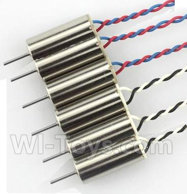 JJRC H21 Parts-08 Rotating Motor with red and blue wire(3pcs) & Reversing-rotating Motor with black and white wire(3pcs) For JJRC H21 H21 Quadcotper parts,H21 Drone Spare parts,2.4V UFO