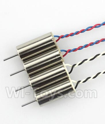 JJRC H21 Parts-09 Rotating Motor with red and blue wire(2pcs) & Reversing-rotating Motor with black and white wire(2pcs) For JJRC H21 H21 Quadcotper parts,H21 Drone Spare parts,2.4V UFO