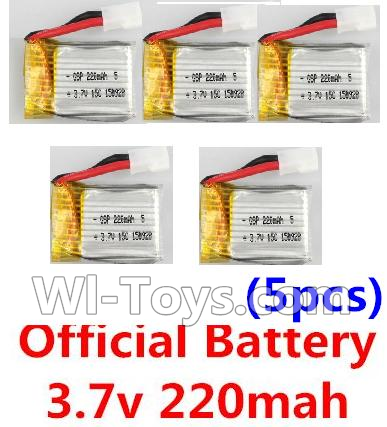 JJRC H22 Parts-08 Official 3.7v 220mah Battery(5pcs) For JJRC H22 H22C Quadcopter Spare parts,RC drone Parts,2.4G UFO Parts