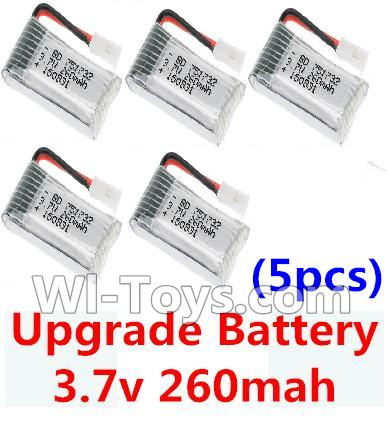 JJRC H22 Parts-09 Upgrade 3.7v 260mah Battery(5pcs) For JJRC H22 H22C Quadcopter Spare parts,RC drone Parts,2.4G UFO Parts