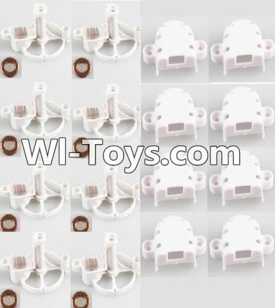 JJRC H26 H26C H26W Parts-20 Motor seat with Copper sleeve(8pcs) & Motor Cover(8pcs) For JJRC H26 H26C H26D H26W Quadcopter Spare parts,RC drone Parts,2.4G UFO Parts