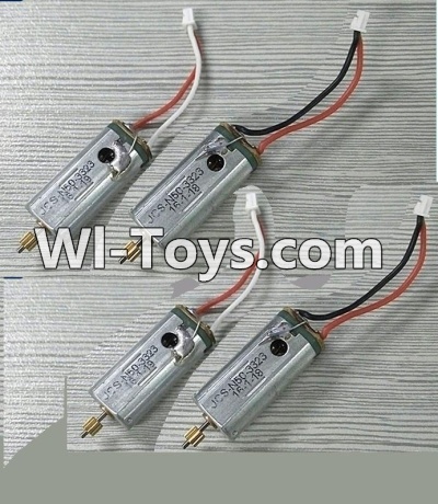 JJRC H26 H26C H26W Parts-23 Rotating motor with Black and Red Wire(2pcs) & Reversing-rotating Motor with Red and White Wire(2pcs) For JJRC H26 H26C H26D H26W Quadcopter Spare parts,RC drone Parts,2.4G UFO Parts