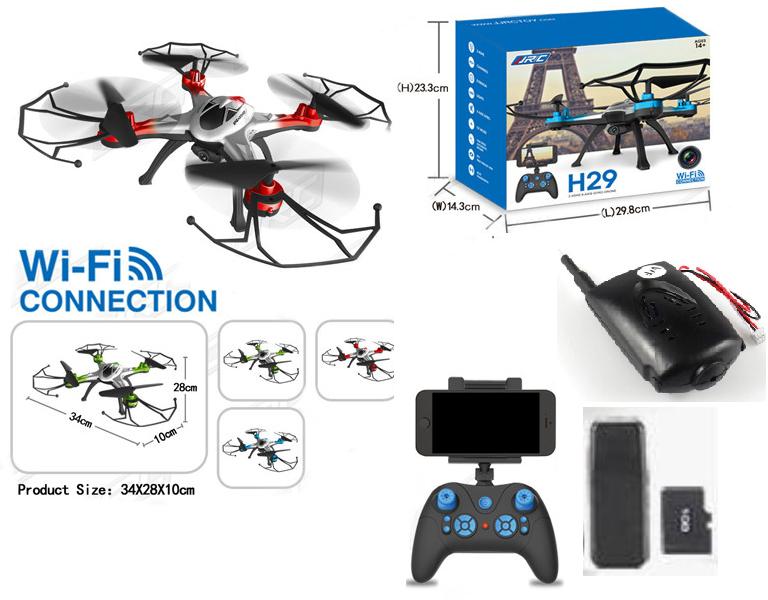 JJRC H29W Quadcopter (Include the HD Wide 2,000,000 Pixels Camera unit,Also have wifi fuction,you can view the image on your phone ,Two color Random to sent it out) For JJRC H29 H29C H29W Quadcopter Spare parts,RC drone Parts,2.4G UFO Parts