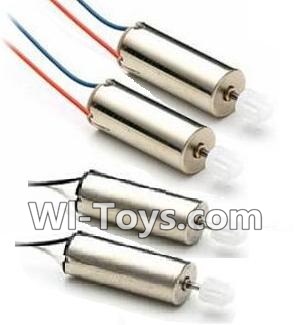 JJRC H29 H29C H29W H29G Parts-37 rotating Motor with red and Blue wire(2pcs) & Reversing-rotating Motor with Black and white wire(2pcs) For JJRC H29 H29C H29W Quadcopter Spare parts,RC drone Parts,2.4G UFO Parts