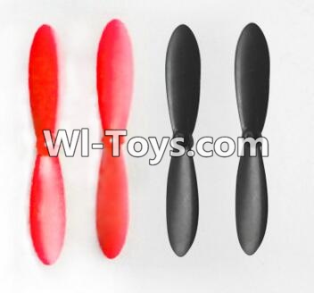 JJRC H30 H30C H30W Parts-03 Propellers,Main rotor baldes(2X Red and 2X Black)-Total 4cs For JJRC H30 H30C H30W Quadcopter Spare parts,H30 H30C H30W RC drone Parts,2.4G UFO Spare Parts