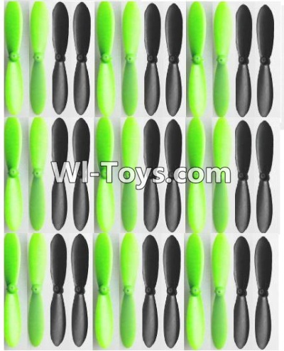 JJRC H30 H30C H30W Parts-06 Propellers,Main rotor baldes(18X Green and 18X Black)-Total 36pcs For JJRC H30 H30C H30W Quadcopter Spare parts,H30 H30C H30W RC drone Parts,2.4G UFO Spare Parts