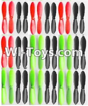 JJRC H30 H30C H30W Parts-07 Propellers,Main rotor baldes(8X Red,10X Green and 18X Black)-Total 36pcs For JJRC H30 H30C H30W Quadcopter Spare parts,H30 H30C H30W RC drone Parts,2.4G UFO Spare Parts