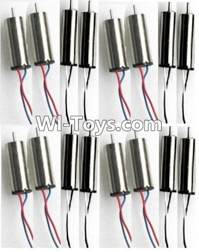 JJRC H30 H30C H30W Parts-11 Rotating Motor with red and Blue wire(8pcs) & Reversing-rotating Motor with Black and white wire(8pcs) For JJRC H30 H30C H30W Quadcopter Spare parts,H30 H30C H30W RC drone Parts,2.4G UFO Spare Parts