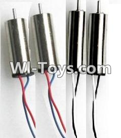 JJRC H30 H30C H30W Parts-12 Rotating Motor with red and Blue wire(2pcs) & Reversing-rotating Motor with Black and white wire(2pcs) For JJRC H30 H30C H30W Quadcopter Spare parts,H30 H30C H30W RC drone Parts,2.4G UFO Spare Parts
