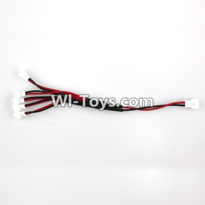 JJRC H30 H30C H30W Parts-22 Upgrade 1-to-5 Plug wire(Small White-to-White Plug) For JJRC H30 H30C H30W Quadcopter Spare parts,H30 H30C H30W RC drone Parts,2.4G UFO Spare Parts