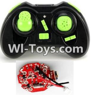 JJRC H30 H30C H30W Parts-29 Transmitter-Green & Circuit board,Receiver board For JJRC H30 H30C H30W Quadcopter Spare parts,H30 H30C H30W RC drone Parts,2.4G UFO Spare Parts