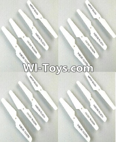 JJRC H31 H31C H31W Spare Parts-06 Propellers,Main rotor blades(16pcs)-White,JJRC H31 H31C H31W RC Quadcopter Drone Spare Parts Replacement Accessories
