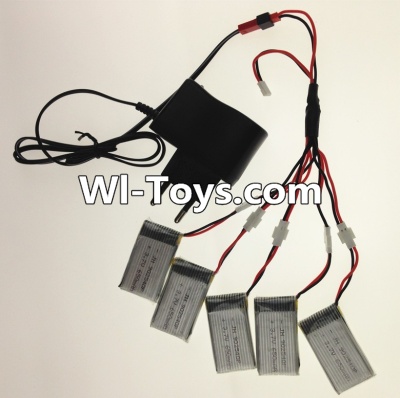 JJRC H31 H31C H31W Spare Parts-27 USB Charger wire & Upgrade 1-to-5 Conversion wire & USB-to-Socket Conversion plug((Not include the 5 battery),JJRC H31 H31C H31W RC Quadcopter Drone Spare Parts Replacement Accessories