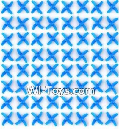 JJRC H36 Spare Parts-05 Propellers,Main rotor blades(64pcs)-Blue,JJRC H36 RC Quadcopter Drone Spare Parts Replacement Accessories