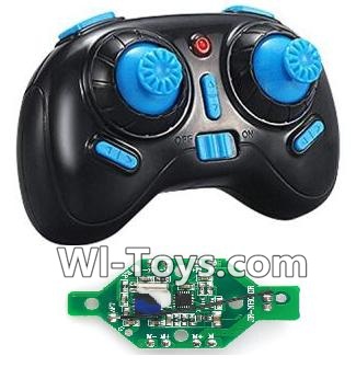 JJRC H36 Spare Parts-32 Transmitter & Circuit board,JJRC H36 RC Quadcopter Drone Spare Parts Replacement Accessories