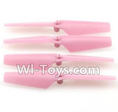 JJRC H37 Spare Parts-03-02 Main rotor blades,Propellers(4pcs)-Pink,JJRC H37 RC Quadcopter Drone Spare Parts Replacement Accessories,H37 ELFIE Pocket Selfie Drone Parts