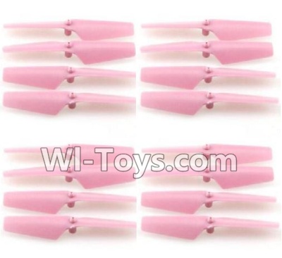 JJRC H37 Spare Parts-03-04 Main rotor blades,Propellers(16pcs)-Pink,JJRC H37 RC Quadcopter Drone Spare Parts Replacement Accessories,H37 ELFIE Pocket Selfie Drone Parts