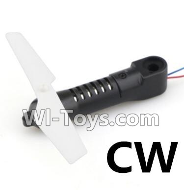 JJRC H37 Spare Parts-07 Rotating motor Arm unit(1 Set-CW)-Include the Motor,Propellers,Main gear,and Arm-Black,JJRC H37 RC Quadcopter Drone Spare Parts Replacement Accessories,H37 ELFIE Pocket Selfie Drone Parts
