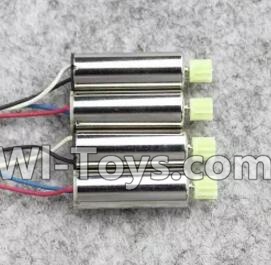 JJRC H37 Spare Parts-11-01 Reversing-rotating Motor with Black and White wire(2pcs) & Rotating Motor with red and Blue wire(2pcs),JJRC H37 RC Quadcopter Drone Spare Parts Replacement Accessories,H37 ELFIE Pocket Selfie Drone Parts
